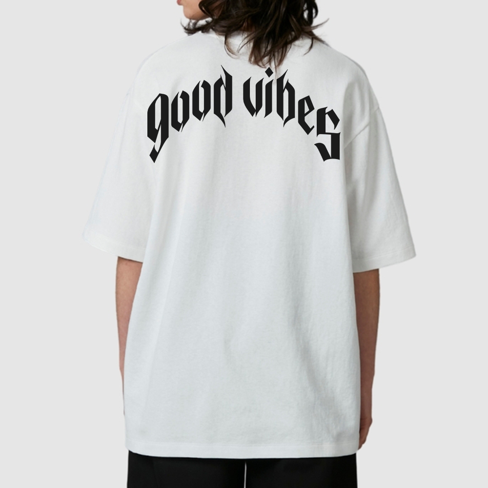 Camiseta Oversized Unissex Good Vibes