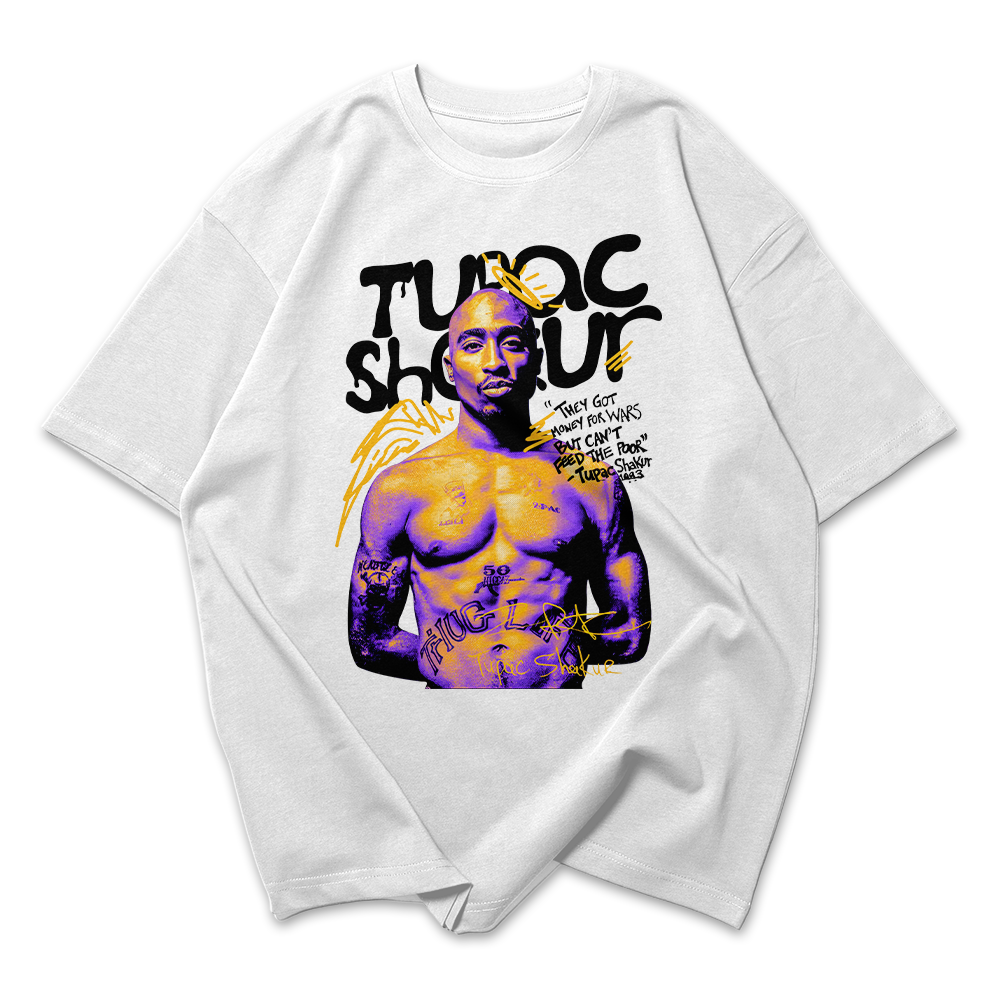Camiseta Oversized Tupac Shakur