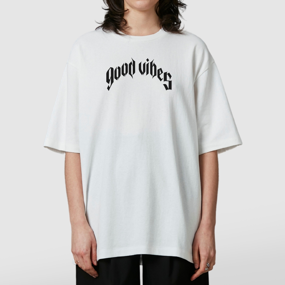 Camiseta Oversized Unissex Good Vibes