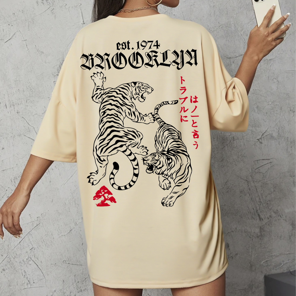 Camiseta Oversized Tigre