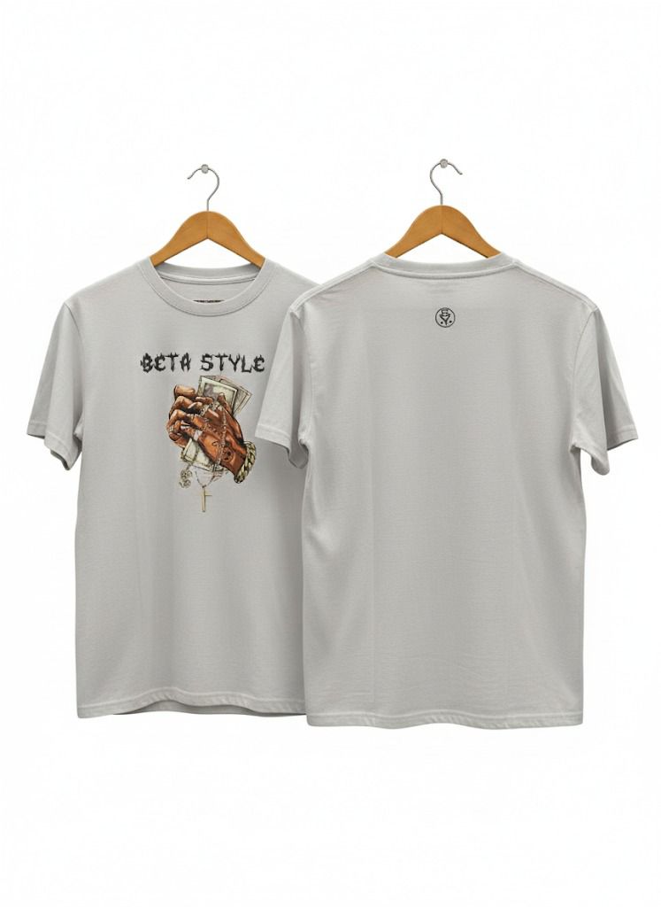 Camiseta Oversized Streetwear Money Hand Beta Style