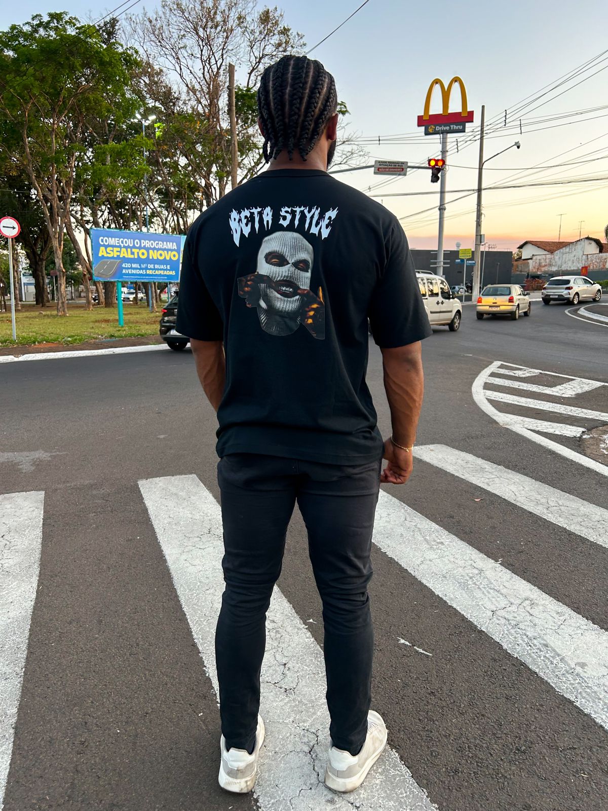 Camiseta Oversized Streetwear Beta Style Gangster Golden Teeths