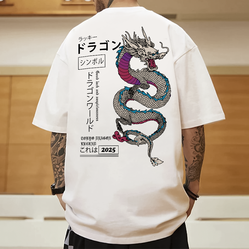 Camiseta Oversized Unissex Tokyo Dragon Legend