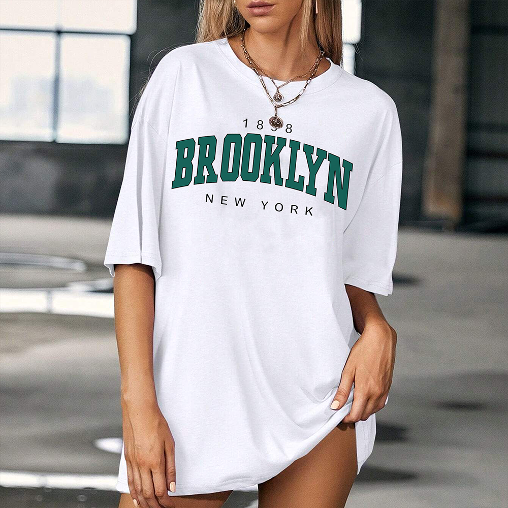 Camiseta Oversized Unissex brooklyn new york 1902