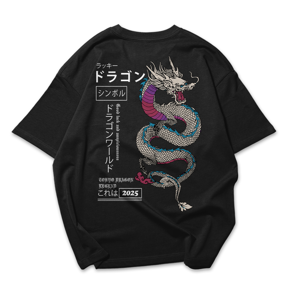 Camiseta Oversized Unissex Tokyo Dragon Legend