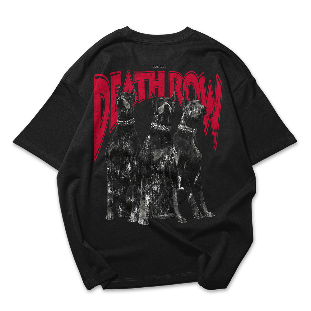 Camiseta Oversized Unissex Dobermann cachorro