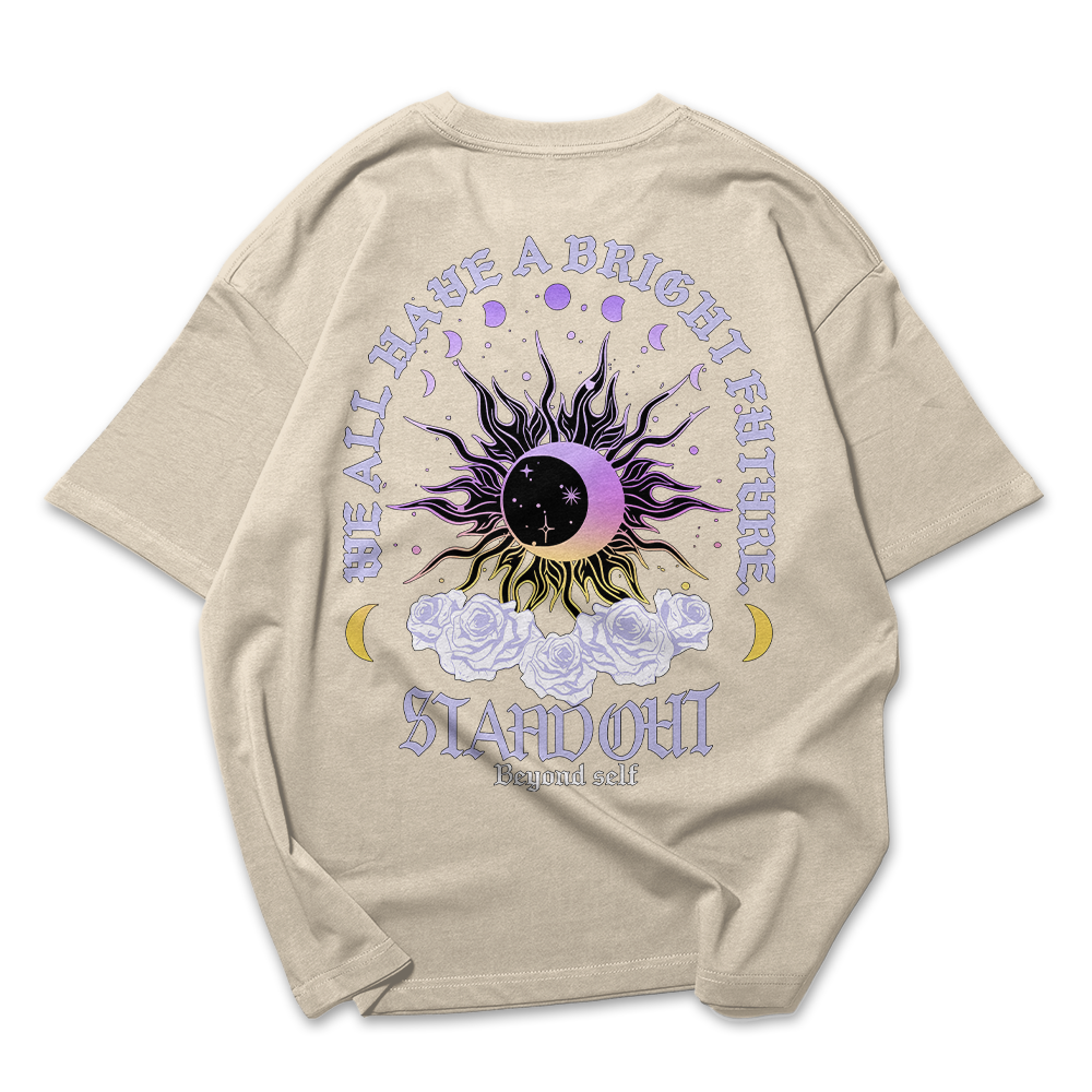 Camiseta Oversized Femenina Sol Lua stay Out