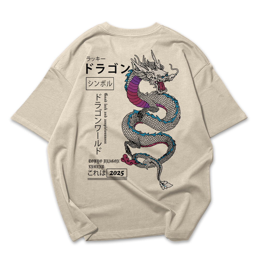 Camiseta Oversized Unissex Tokyo Dragon Legend