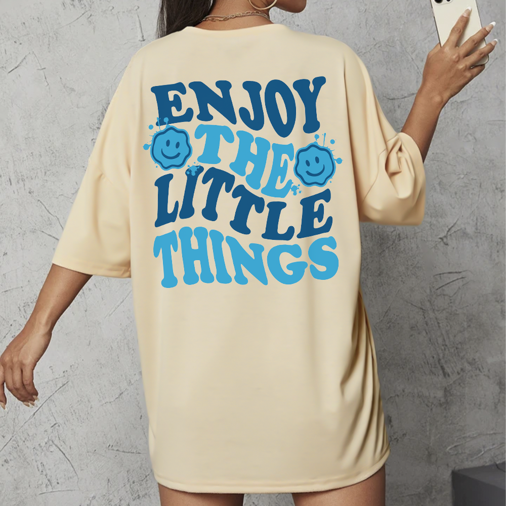 Camiseta Oversized Unissex Enjoy The Little Things