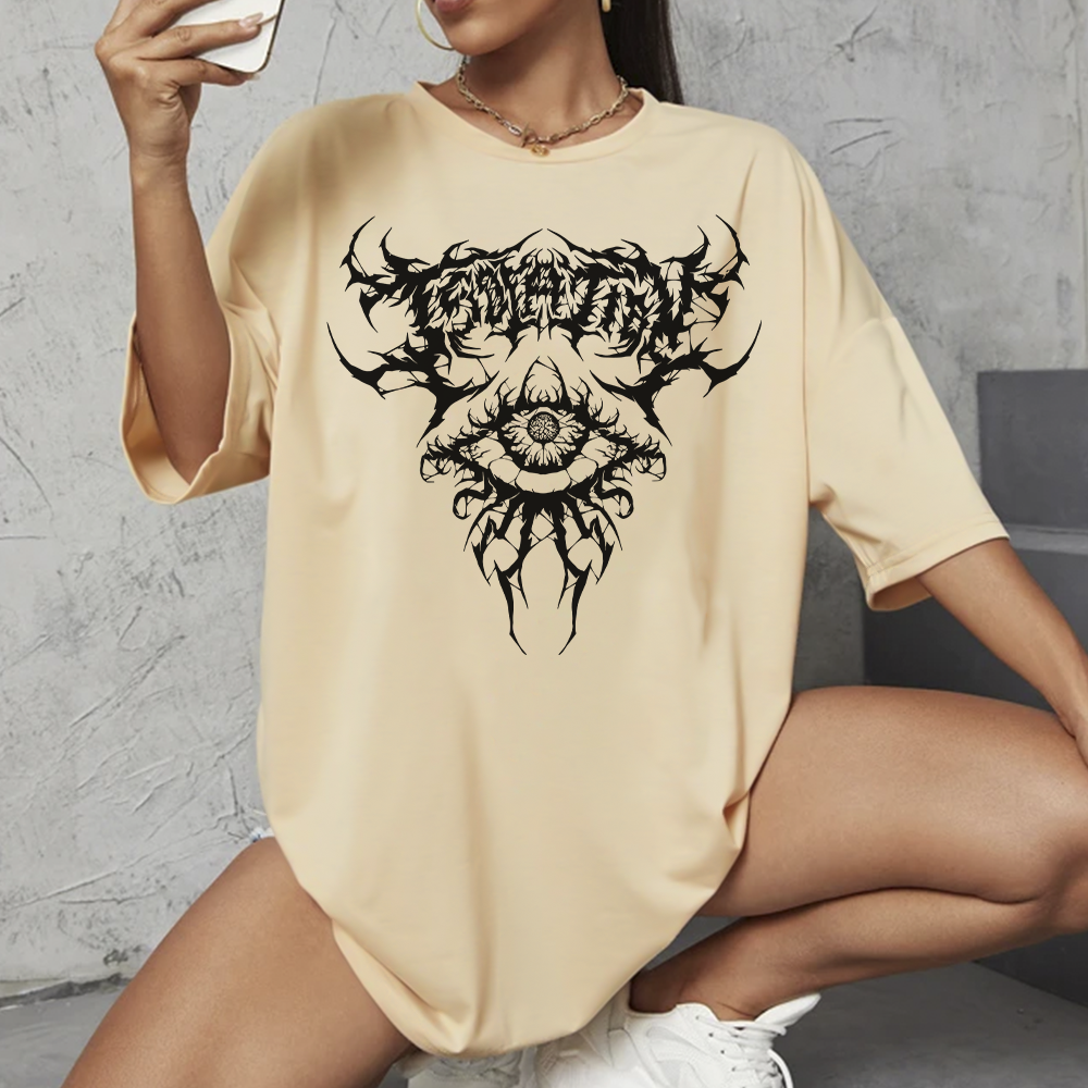 Camiseta Oversized Unissex Gothic eye Aesthetic