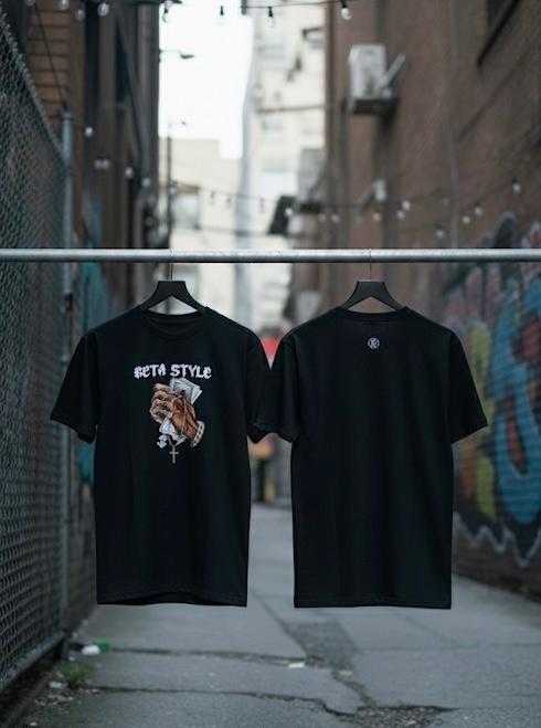 Camiseta Oversized Streetwear Money Hand Beta Style