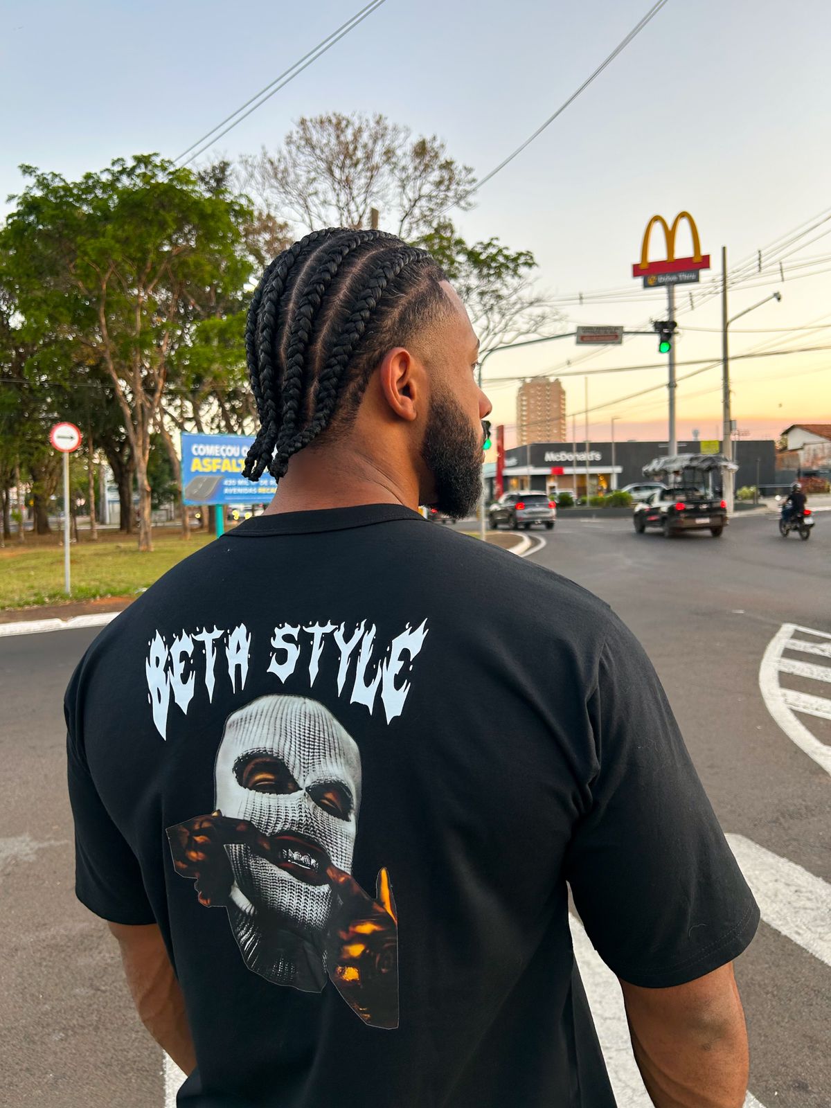 Camiseta Oversized Streetwear Beta Style Gangster Golden Teeths
